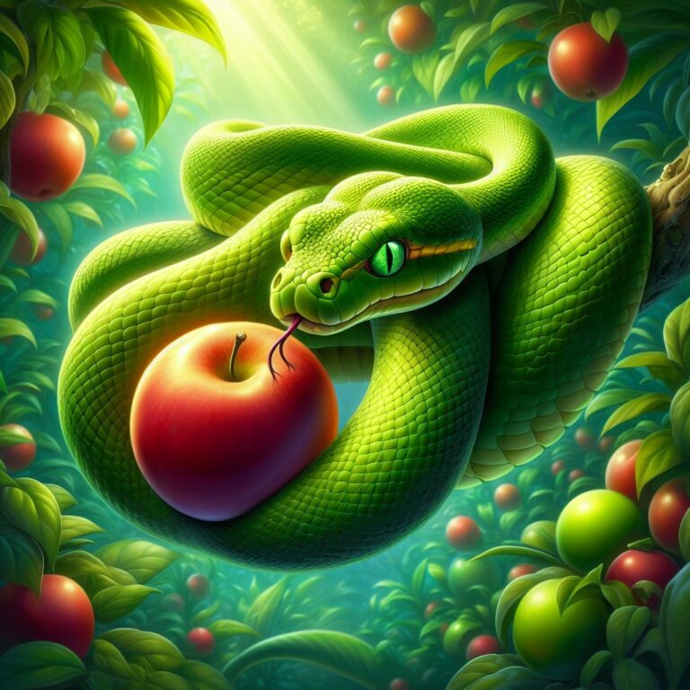 The Biblical Meaning of Green Snakes in Dreams