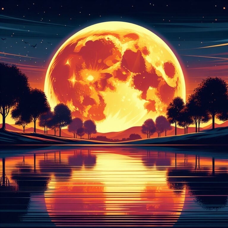 The Spiritual Meaning of the Orange Moon: A Celestial Guide