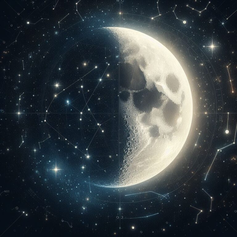 First Quarter Moon Spiritual Meaning & Symbolism